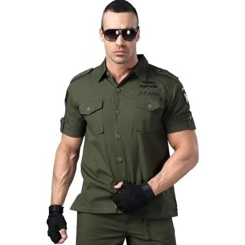 Military Men Camouflage Tactical T Shirt Short Sleeve Cotton Outdoor Casual Clothing Combat Frog Shirt Men Training Shirts S-4XL