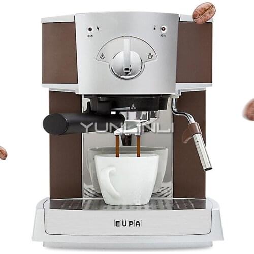 Italian Coffee Machine Commercial Semi-automatic Pump 15Bar Stainless Steel Milk Bubble Espresso Machine Cafetera TSK-1152A