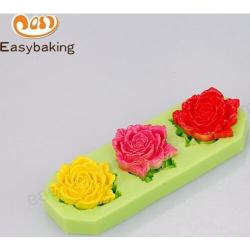 Best Quality 3D Rose Shaped Silicone Mold For Cake Decorating Cookies Candy Mini Soap Handicraft Making Tools