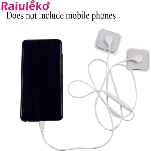 6 Modes Portable USB Smartphone Massager Body TENS Acupuncture Health Care Machine Mobile Phone Control EMS Muscle Stimulator