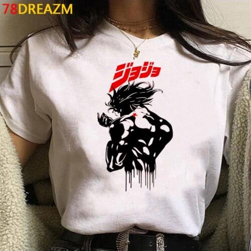 Jojo Bizarre Adventure clothes male 2021 japanese print aesthetic t-shirt top tees couple clothes