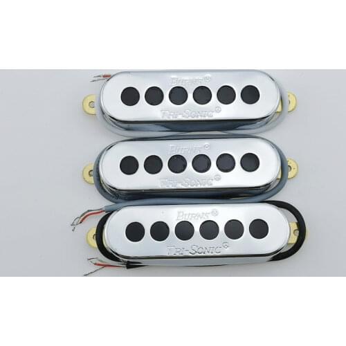 NEW Alnico Brian May Guitar Pickups SSS Single coil Burns TRI-SONIC 1 Set Metal Shell Material Guitar Pickup