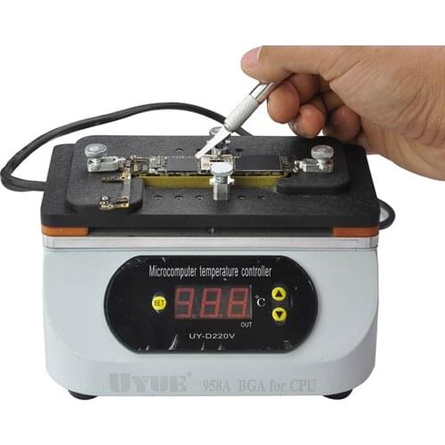 UYUE 958A Desoldering Rework Station Heating Plate for iPhone Motherboard CPU Remover Chip Disassembly For Iphone 8 8P X