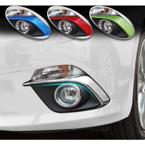 For Mazda 3 Axela 2014 2015 2016 ABS front fog light eyebrow light frame and headlight frame decorative strip