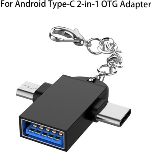 Dropship! OTG Type C Adapter 2 In 1 Otg Micro Usb Converter Usb C 3.0 Flash Disk Mouse Connector For Smartphone Android USB Plug