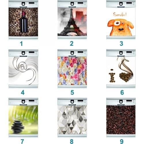 Self Adhesive Dishwasher Sticker Fridge Door Sticker Wallpaper Wall Sticker Door Cover kitchen accessories stickers walls