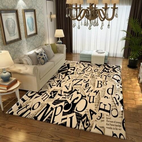 Modern Nordic Style Luxury Art Geometry Floor Mat Door Mat Carpet Anti-slip Mat Hall Bedroom Home Decoration