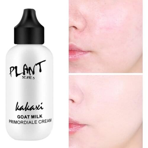 Goat Milk Face Foundation Cream Nutritious Brighten Revitalizing Skin Waterproof Hydrating Primer Makeup Full Coverag