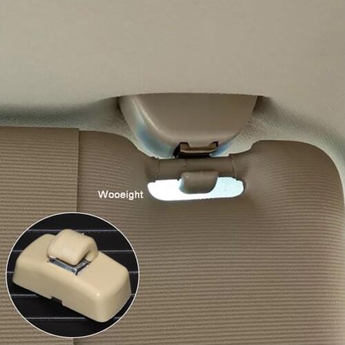 Wooeight Beige Car Sun Visor Hook Clip Bracket Hanger 3B0857561B 3B0857561BY20 For VW Golf Jetta Passat B5 B6 Polo Touran Seat