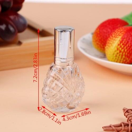 1pcs 15ML Mini Empty Glass Bottle Spray Perfume Cologne Refillable Travel Organizer