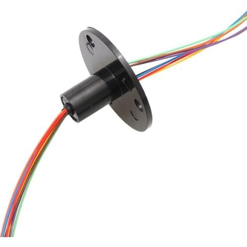 1PC Conductive Brush Slip Ring 8 Channel 1.5A SRM-12-08D/SRM-12-08E Capsule 360 Degree Rotating Electric Connector Mini Rings