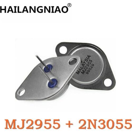 10Pair/PCS MJ2955 PNP 10PCS + 2N3055 NPN 10PCS Transistors made in china