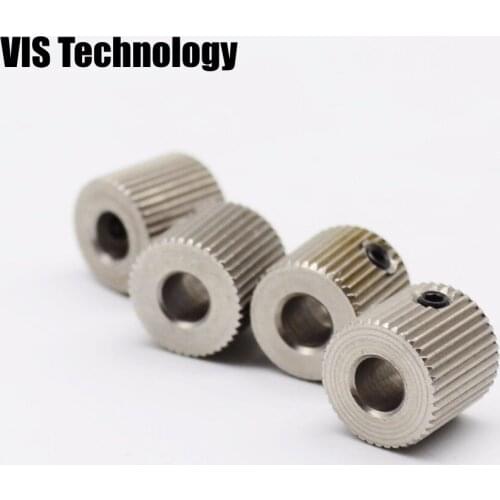 2pcs/lot feeder 40tooth Drive Gear for Makerbot MK7 Reprap Extruder/ MK8 prusa mendel i3 Feeding Wheel Extruder