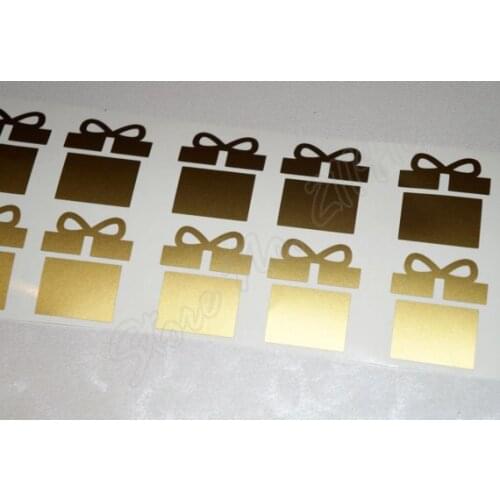 42 Gift Box Stickers Christmas Present Envelope Seal Invitation Seals Party Window sticker Removable vinyl Wall Decal B321