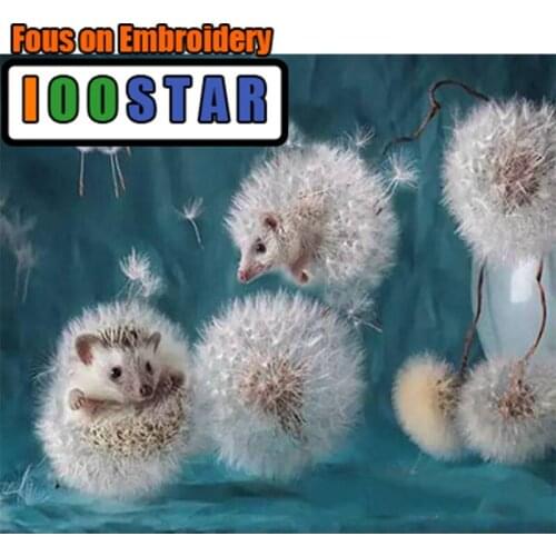 New Full Diamond Embroidery DIY Painting " Dandelion small hedgehog " Cross Stitch Rhinestone Mosaic Painting gift