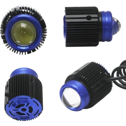 Bedehon 2 PCS Fog Lamp Auxiliary Lighting Bulb Blue 12V 30W White Yellow Car Super Bright High Power DRL Car Driving Running