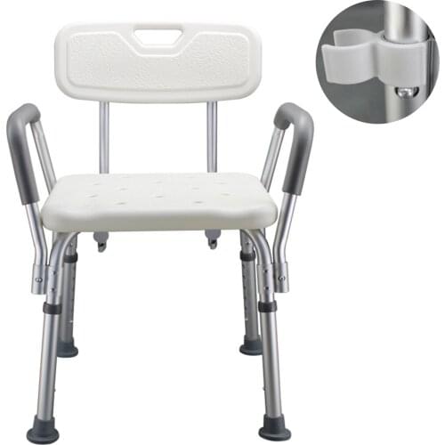 Bathroom Safety Anti-slip Shower Chair for Elderly Pregnant Disabled Bathroom Shower Bench Adjustable Height Shower Tub Stool