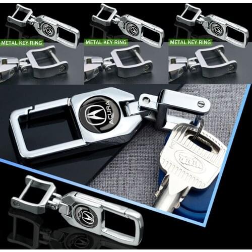 1pcs Car Logo Keyring Auto Keychain Key Trinket Keys Hook Automotive Goods for Acura TSX 2009 2004 2010 TL Integta RSX RDX ILX