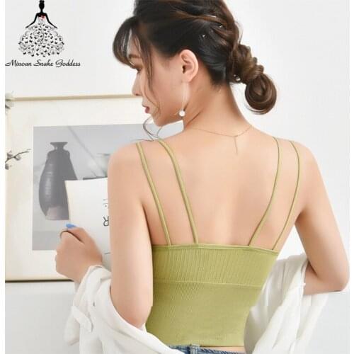 Push Up Bra Wire Free Seamless Underwear Bras For Women Cotton Bralette Backless Bra Solid Color 5 Colors Beautiful Back Bra