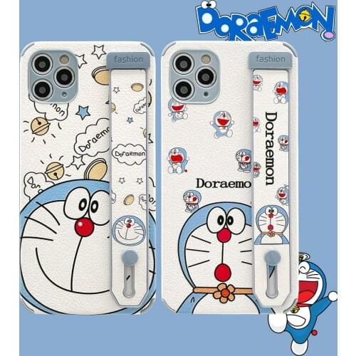 Cartoon pattern Wristband case for iPhone 11 11Pro 12 12Pro xsmax 12promax 7 8plus XR XS se2 Antiskid phone shell