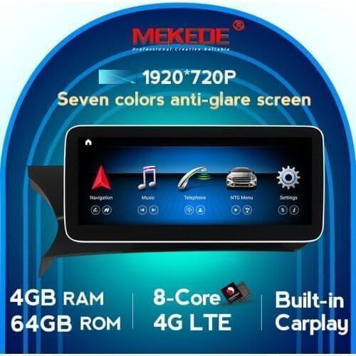 Mekede GPS DSP Wireless Carplay Android 10 Car Multimedia Player for Mercedes Benz C Class W204 C200 C260 C300 2011 2012 2013