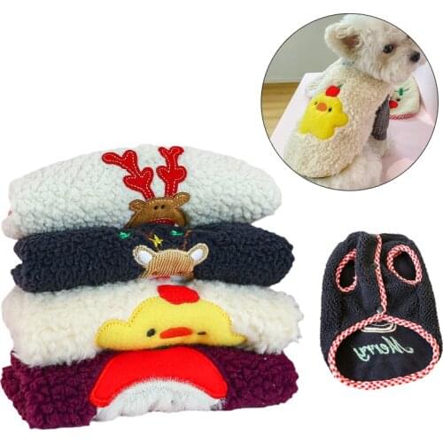 Cute Print Puppy Dog Coat Jacket Winter Warm Clothes for Pets Dogs Yorkshire Chihuahua Cat Hoodies Sweater mascotas Clothing