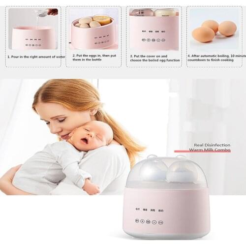 Multi-Function Bottle Sterilizer Two-Bottle Warm Milk Thermostat Milk Conditioner Baby Milk Mixer Foam Milk Powder