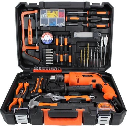 47 pcs/set Power Tools Kit Electric Drill Hand Tools Set Houshold Tool Case Plier Wrench Knife screwdriver PTS003