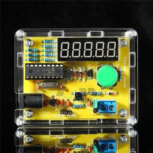 1Hz-50MHz DIY Kits Crystal Oscillator Tester Frequency Counter Meter + Mini Case +USB Cable