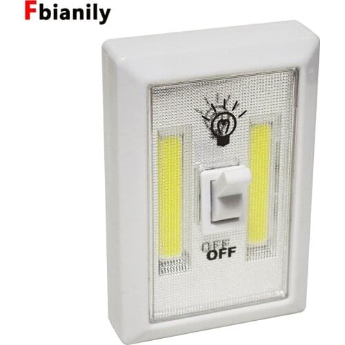 Simple Magnetic COB LED Switch Wall Night Lights Cordless Lamp Battery Operated Cabinet Garage Closet Camping Emergency Light