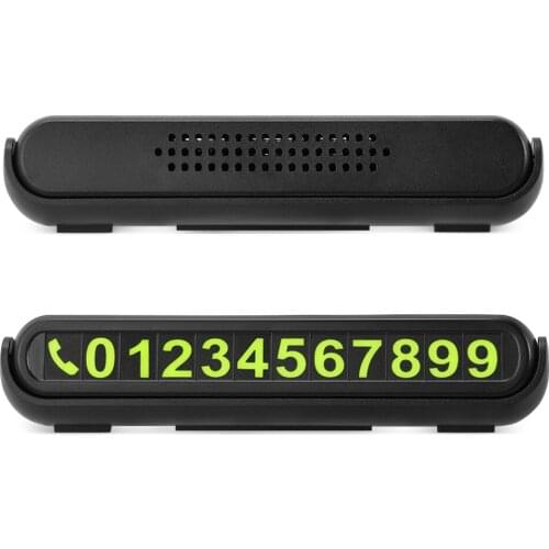 New Luminous Car Temporary Parking Card Sticker for Kia Rio 4 X-Line Lada Vesta VW POLO 6R 6C Ford Focus 3 MK3