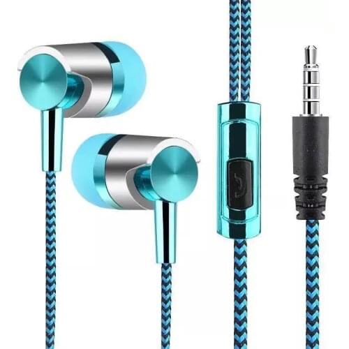 NEW Sport Earphone Universal 3.5mm In-Ear Stereo Earphone Earbud Built-in Microphone High Quality Wired Earphones for Cell Phone