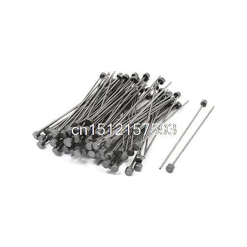 Mould Manufacturing 6mm Tip 1.5mm Shank Straight Ejector Pins 100 PCS