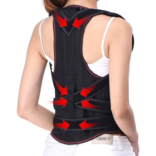 Adjustable Posture Corrector Upgrade Full Back Posture Correction Back Brace Band Support Belt Straightener for Lower Back Pain