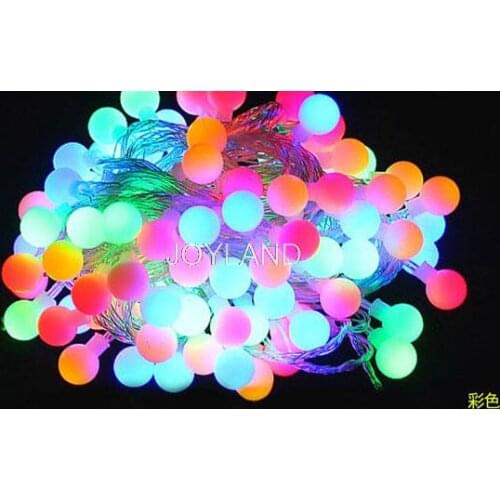 Christmas Xmas Decoration LED String Bulb Light RGB 7 Color Changing 50leds/5m=1set 240V/110V