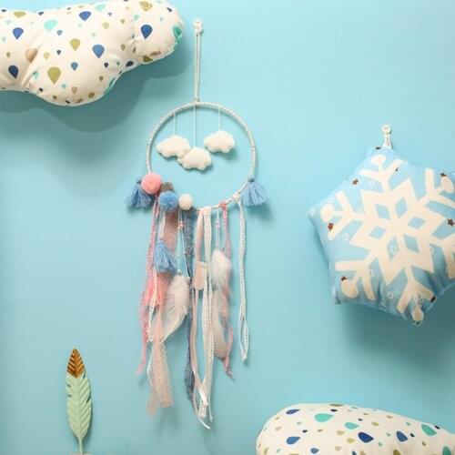 Scandinavian style Dreamcatcher Room Decor Handmade Wind Chimes Pendant Dream Catcher Home Wall Art Hanging Wedding party