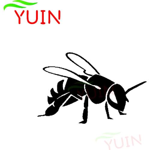 From Forest Cool Bee Car Sticker Fashion PVC Body Window Decoration Accessories High Quality Waterproof Sunscreen Decal