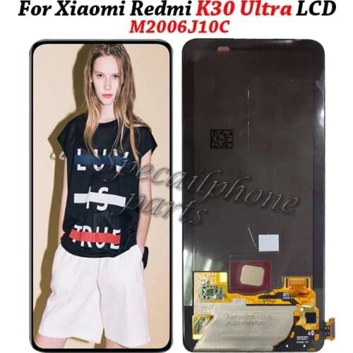 Display For Xiaomi Redmi K30 Ultra LCD Display With Touch Screen Panel Digitizer Super AMOLED For Redmi K30 Ultra M2006J10C LCD