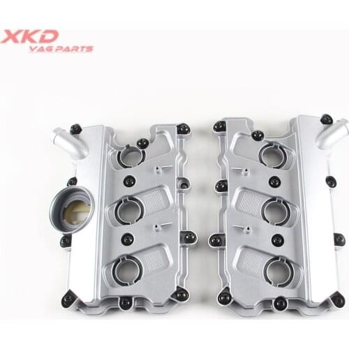 06E103472N 06E103484N 2pcs Cylinder head Valve Cover For V-W T ouareg Au-di A4 A5 A6 3.0T 3.2L 06E103471P 06E103483P
