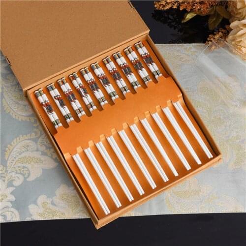 10 Pairs Luxury Bone China Chopsticks Set with Gift Box Porcelain Noodle Chop Sticks Eco Friendly Kitchen Tableware House Gifts