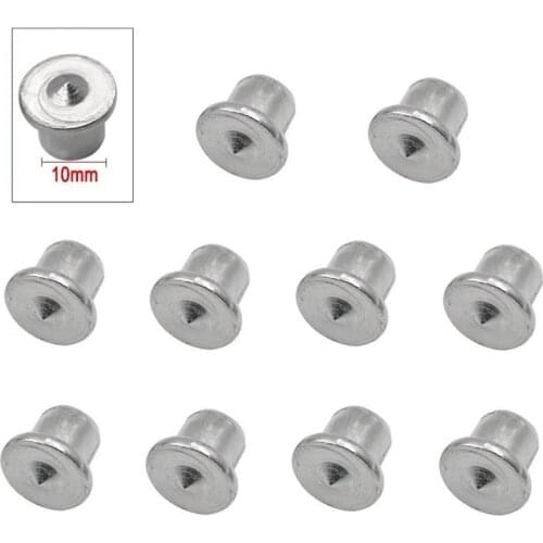 10Pcs Chrome Plating Dowel Centre Point 6/8/10/12mm Wood Timber Marker Hole Tenon Center Set Dowel Center Point Pins Mark Align