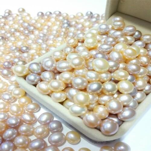 2pcs/9-11mm,Handpicked natural freshwater rice pearl beads,High luster beads for jewelry accessories DIY Necklaces earrings