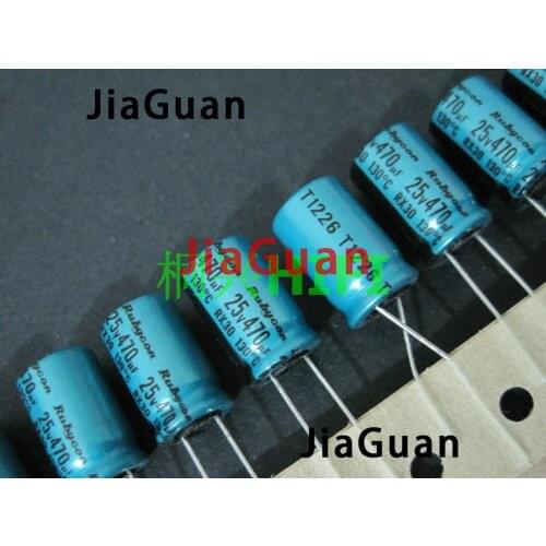 20PCS NEW RUBYCON RX30 25V470UF 10X16MM Electrolytic Capacitor rx30 470uF/25V 130 degrees rx30 470UF 25V