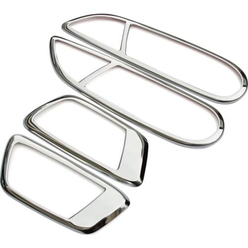 2016 hot! Stainless Steel interior trim doors hand-clasping decoration ring For Ford Ecosport Fiesta accessories