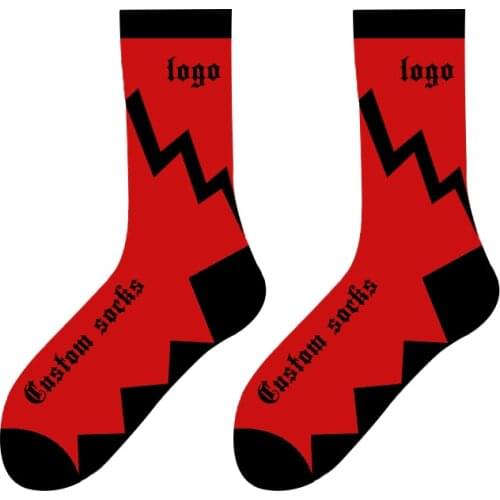 2021 Men Fashion High Quality Thick Happy 100% Cotton Male Designer Dress Custom Plaid Socks Men Logo Crew Knitted Socks