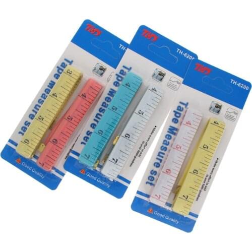 3Pcs Retractable Soft Tape Measure 6200 Range 1.5m Plastic Body Woodworking Measuring Ruler Tape Measuring Tool