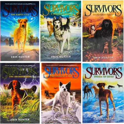 6 Books Set Survivors 1-6 The Empty City Darkness Falls Erin Hunter Adult Young Teen Fantasy Science Fiction Novel English Book