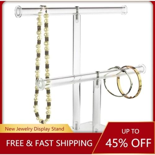 Acrylic Necklace Stand Jewelry Display Stand Transparent Jewelry Props Creative Disassembly Simple Jewelry Stand