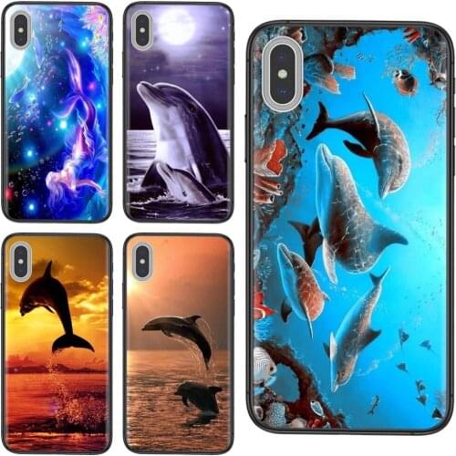 Kaufen Dance And Jumping Dolphins Water Soft Mobile Phone Accessories For Xioami Redmi Note 10 Pro 5G 9 9S 9T Max 8 7 6 5 4 Pro