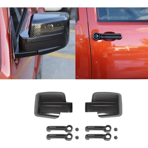 Car Rear View Mirror / Handle Cover Decal Trim for Jeep Liberty/ Dodge Nitro 2007 2008 2009 2010 2011 2012 External Accessories